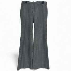 Express Charcoal Pinstripe Flare Pants